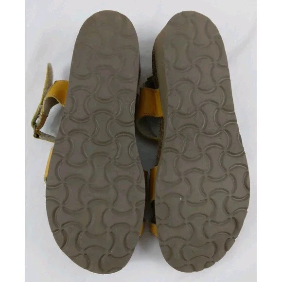 Naot Sandals Slingback Strappy Yellow Leather Open Toe Casual Womens 35 US 4 4.5 - Picture 11 of 12